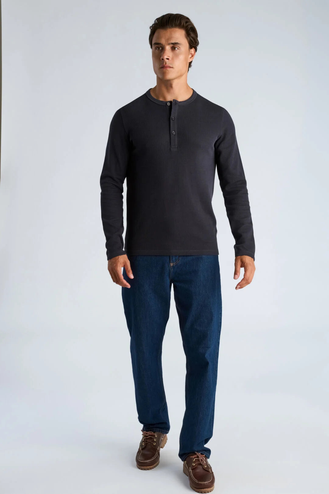 403021A - Mens Grandad Long Sleeved T-Shirt