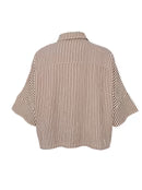 BCStarry Loose Strass Shirt Tobacco