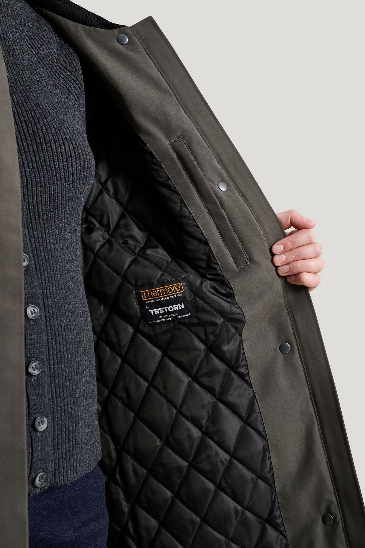 Dawn Waterproof Trench Coat Style in Beluga by Tretorn