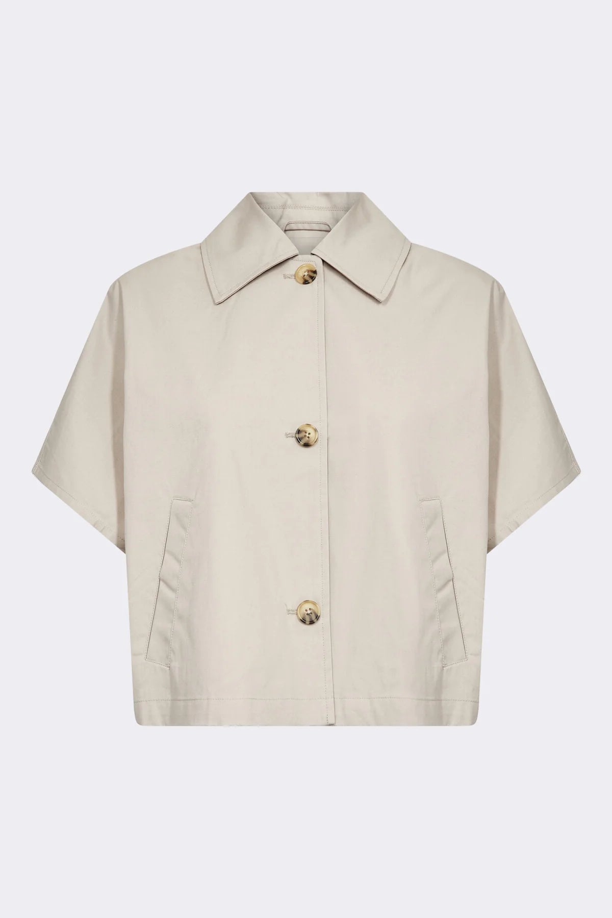 LR-Piper 1 Boxy Cotton Waistcoat  Beige