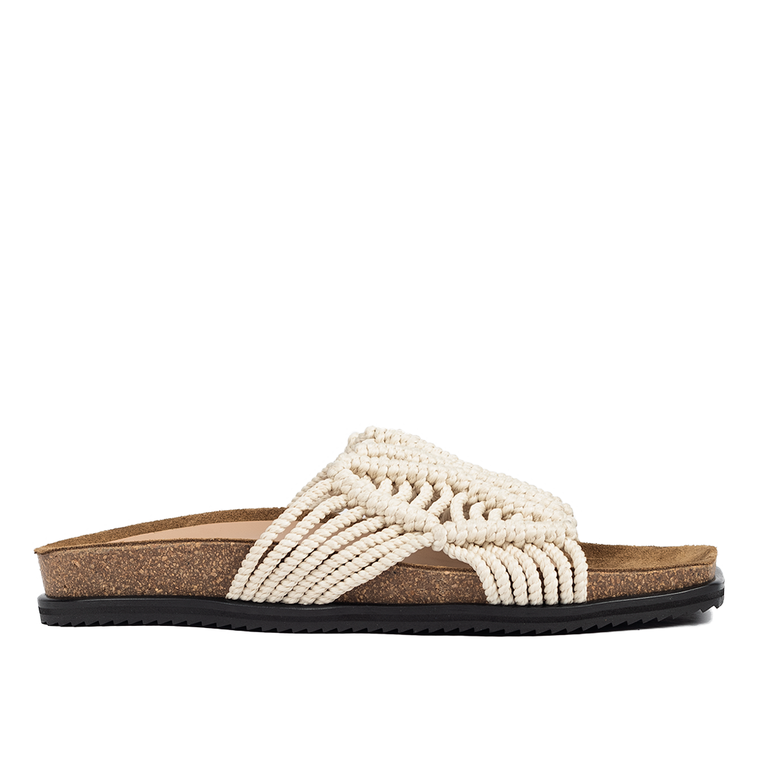 Crochet Slip on Beige/Orcher