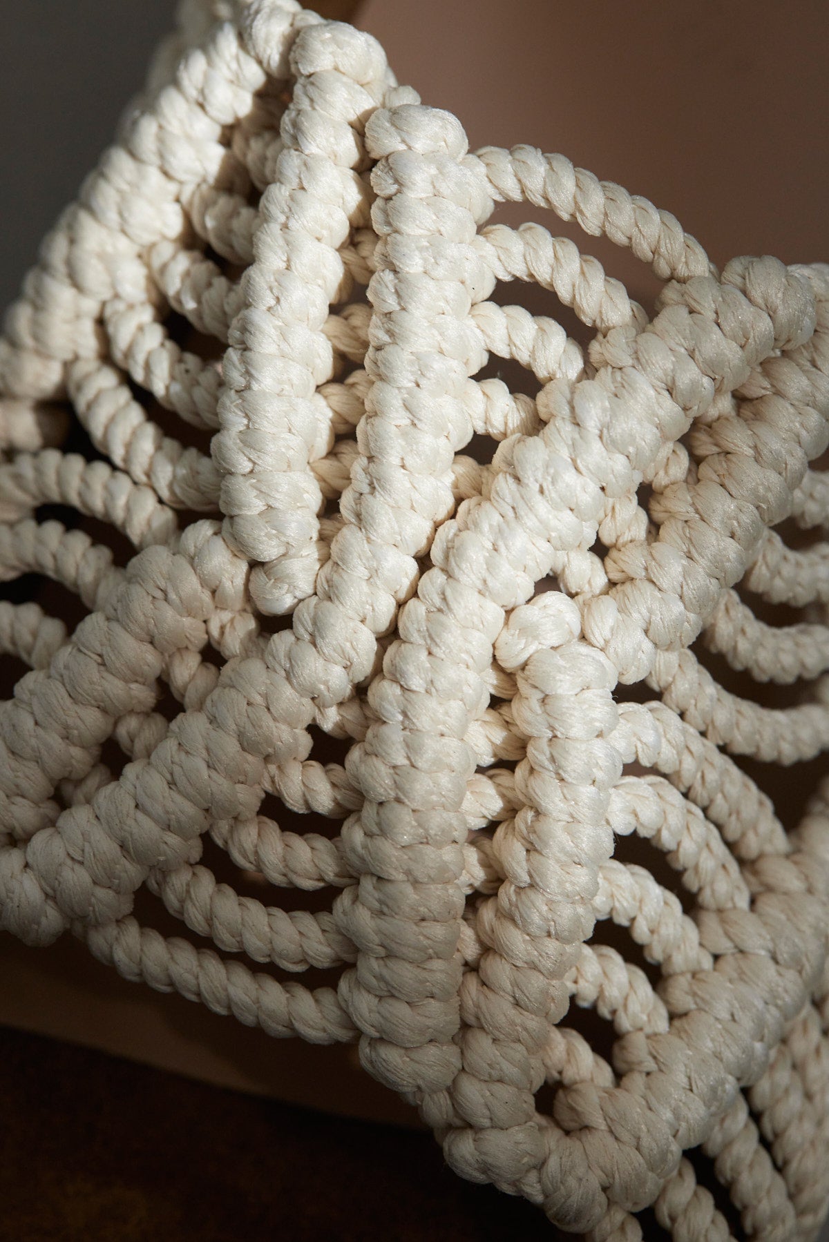 Crochet Slip on Beige/Orcher