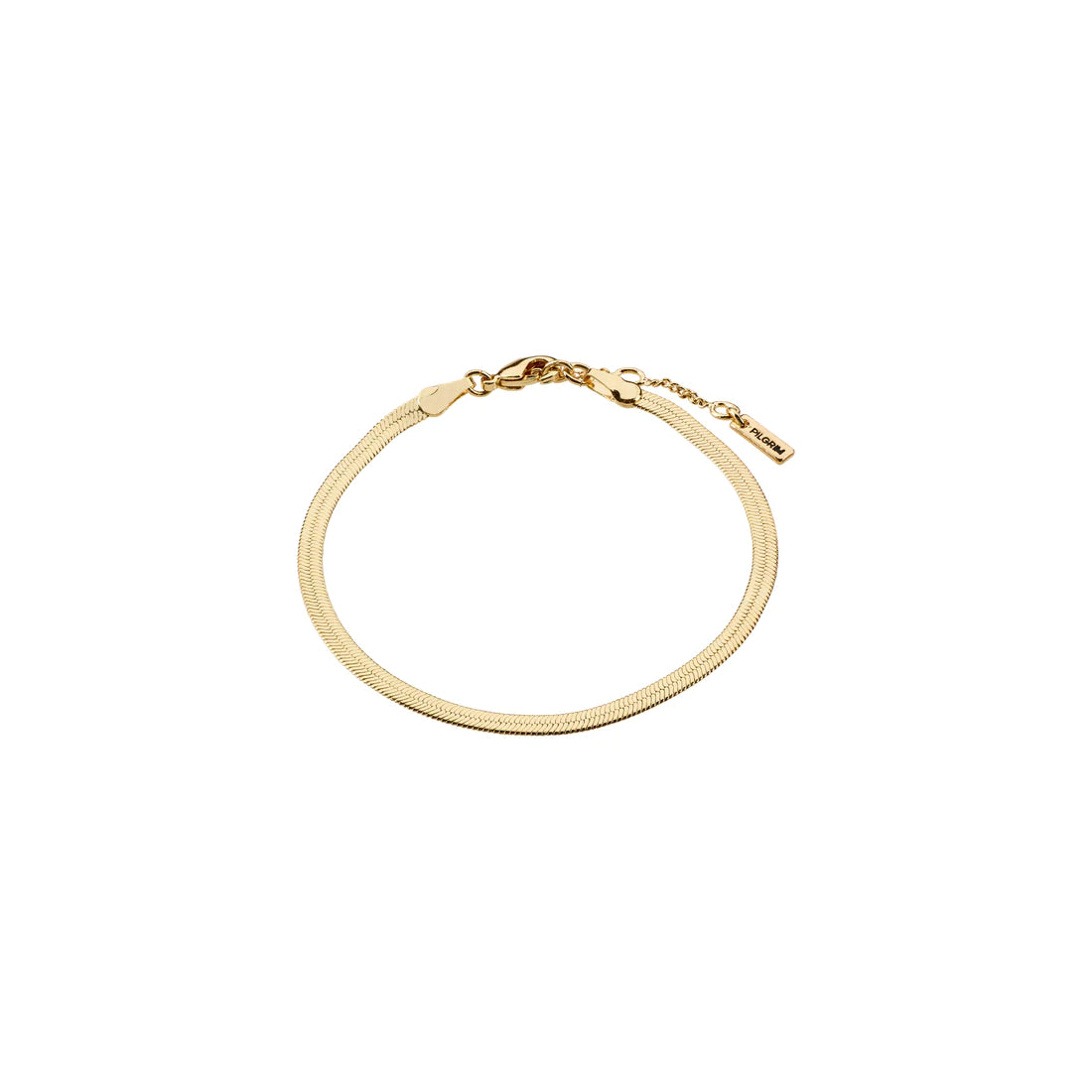 632212002 JOANNA recycled flat snake chain bracelet gold-plated