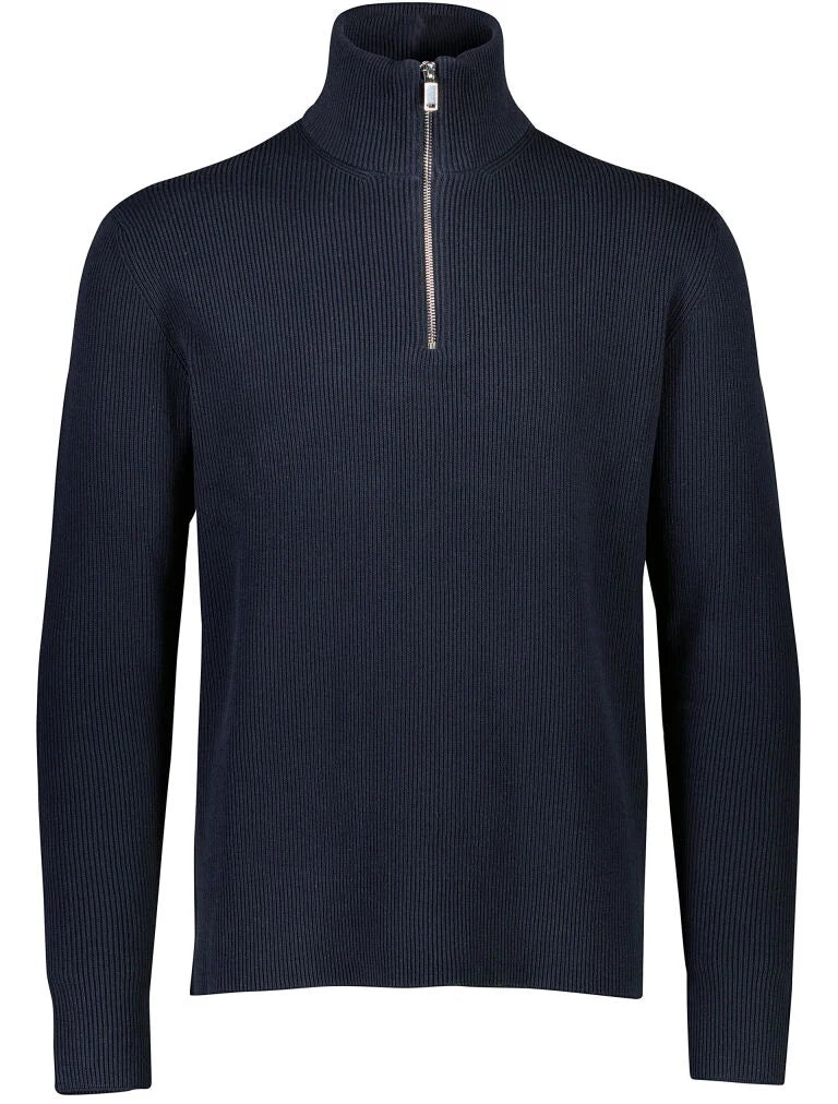 Mens - Cotton Mix Jumper with Neck Zip (804030)