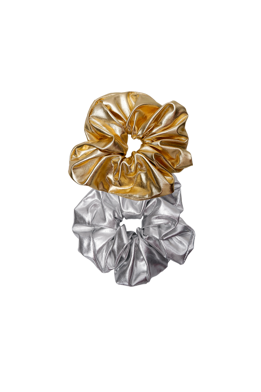 Tiana Metallic Scrunchie