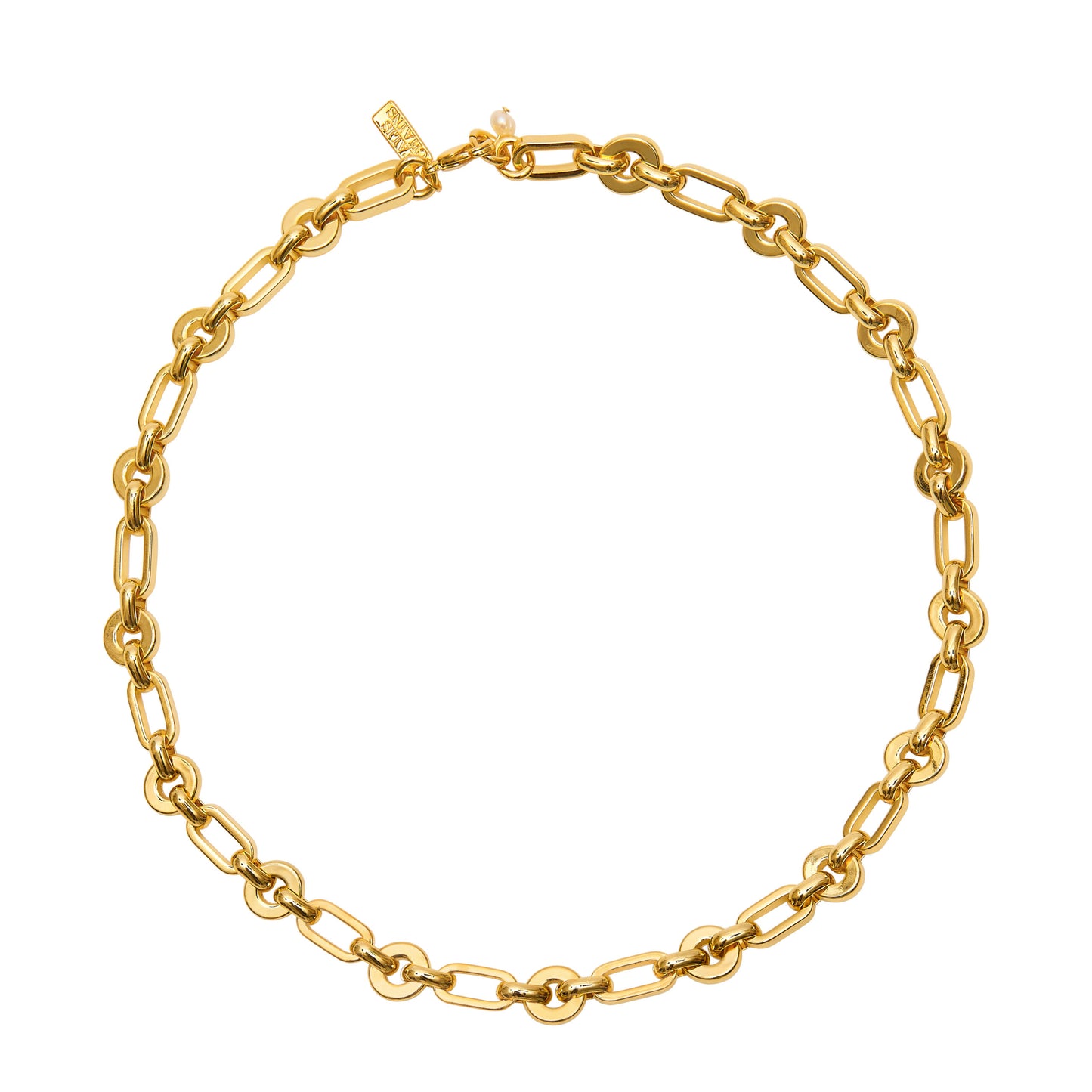 Chunky Link Necklace Gold