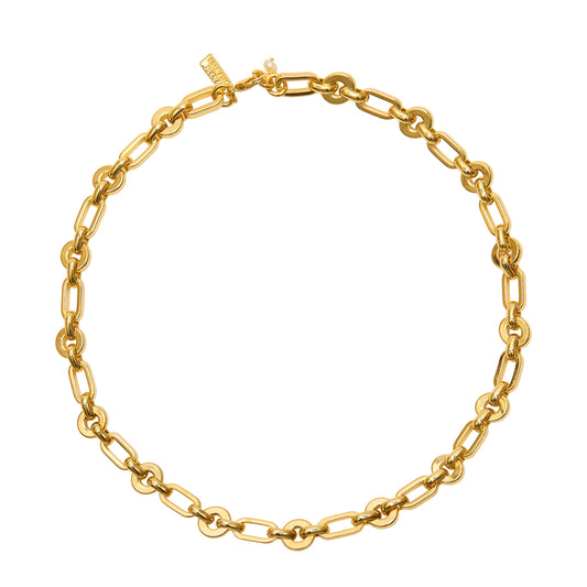 Chunky Link Necklace Gold