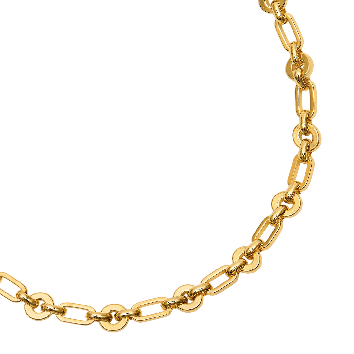 Chunky Link Necklace Gold