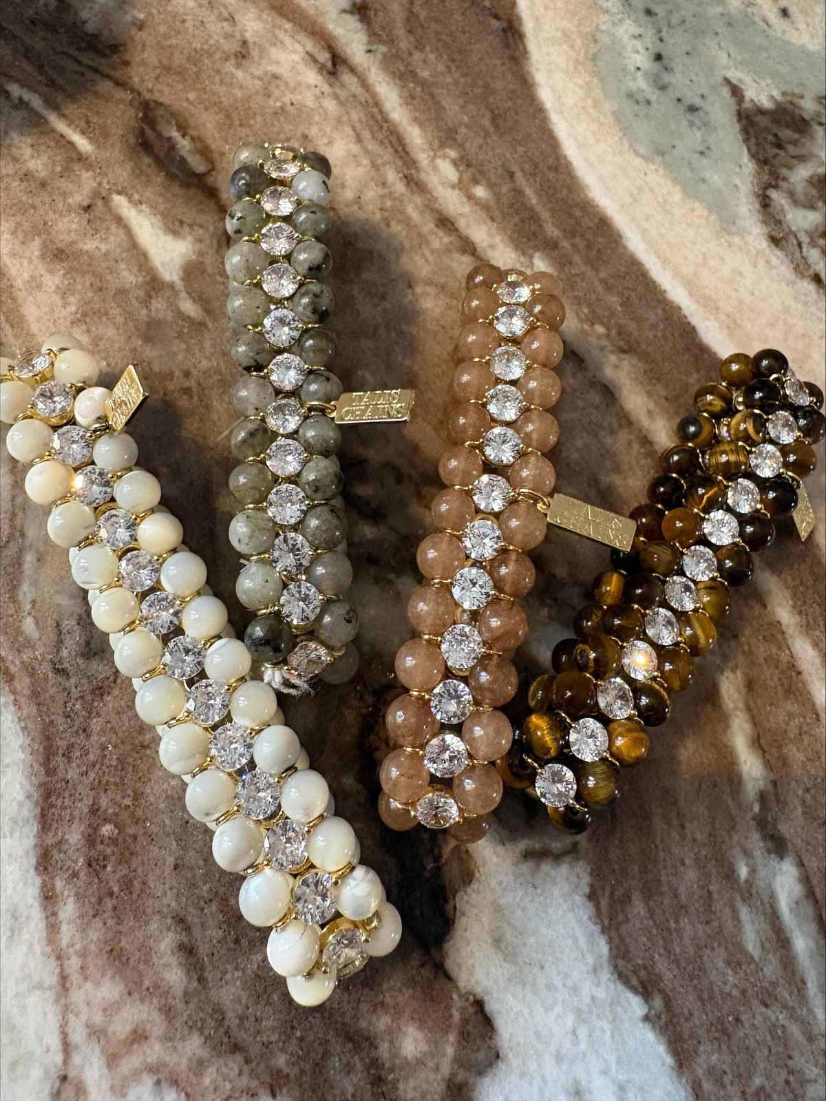 Alabama Semi Precious Stone Bracelet