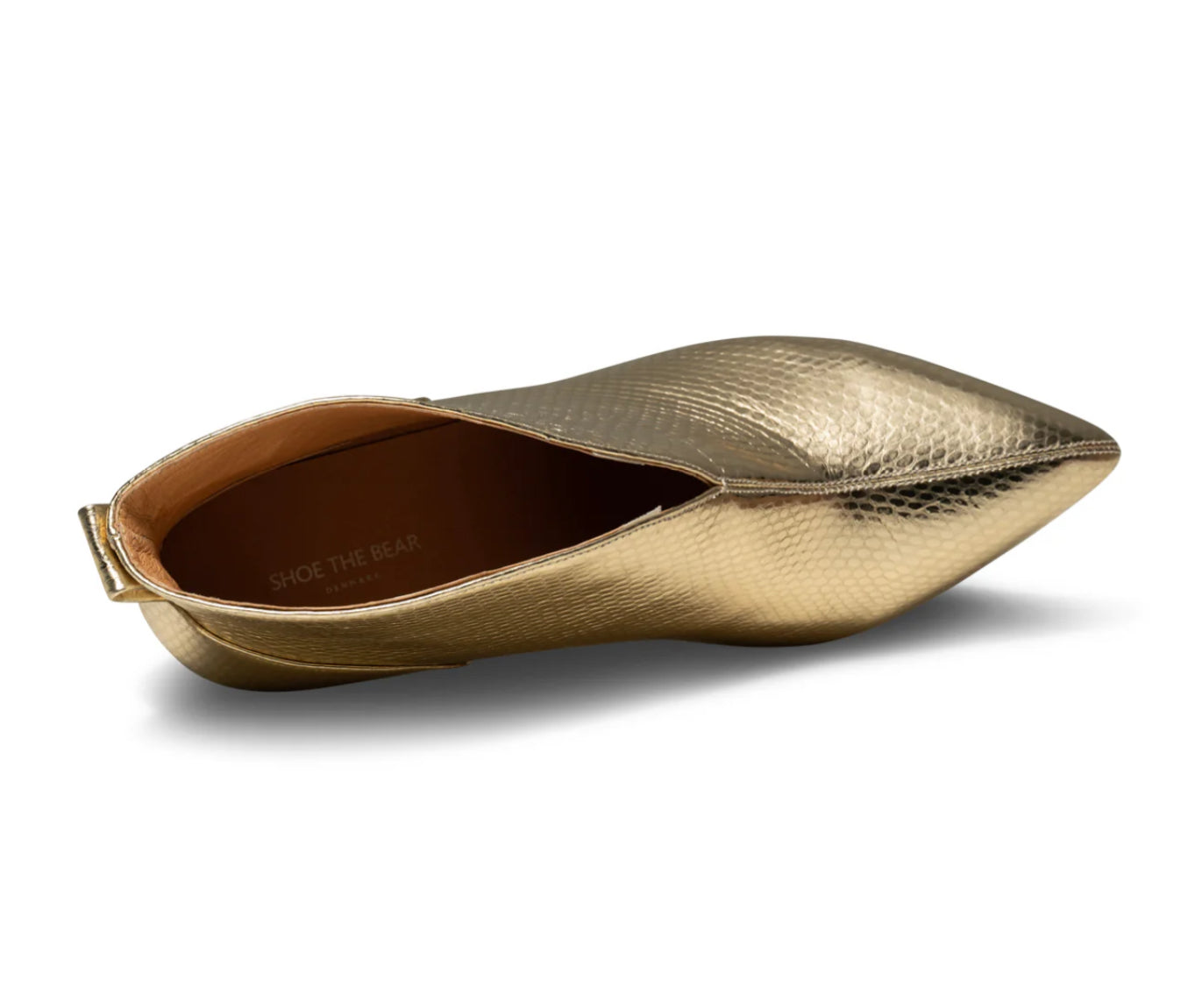 VALENTINE LEATHER LOW CUT BOOTIE - GOLD