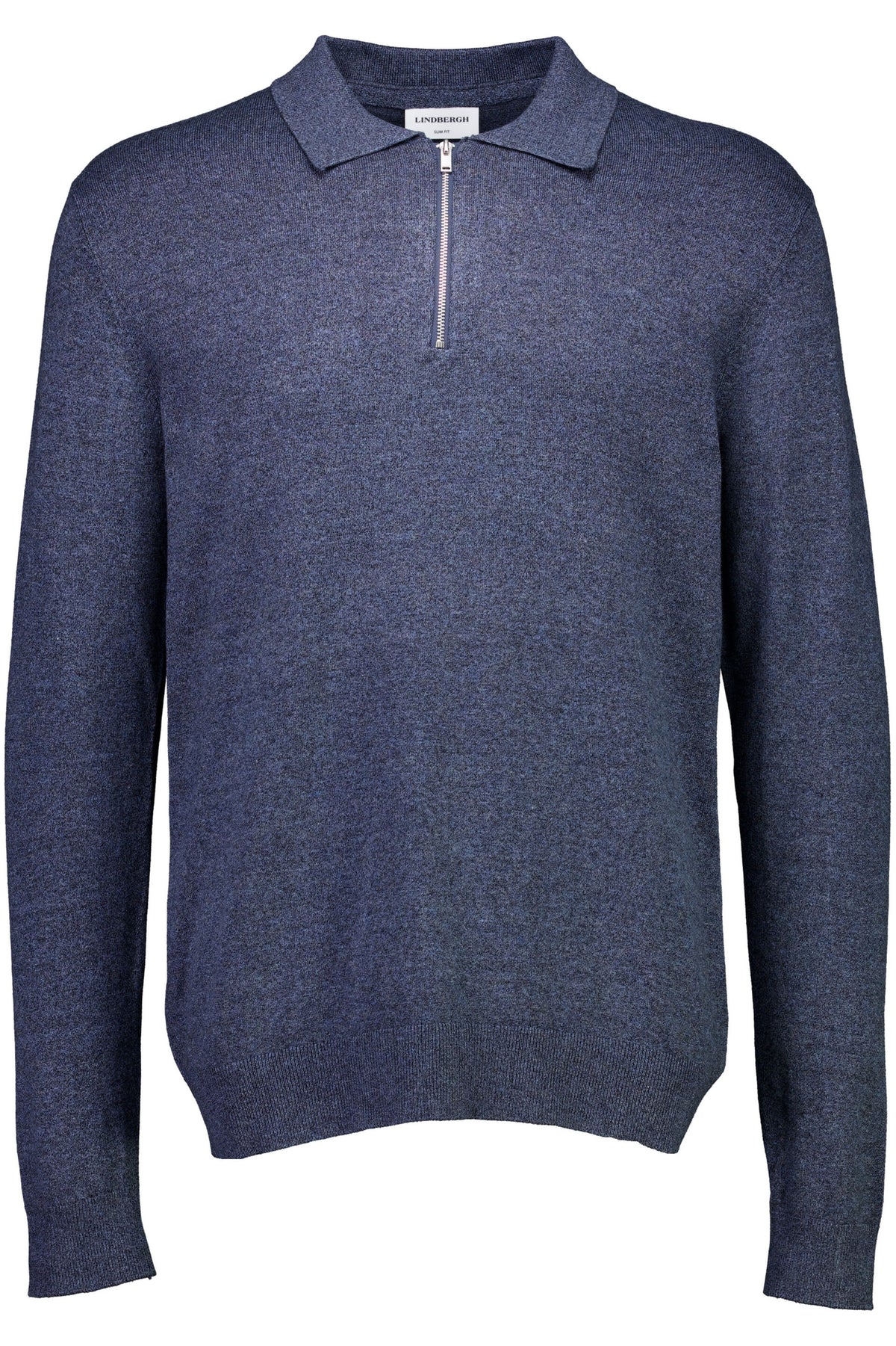 Mens - Polo Collar Knit with Hal Zip 800144A