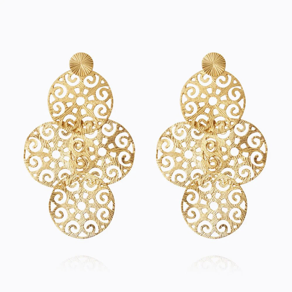 Evanna Statement Earrings Gold & Silver