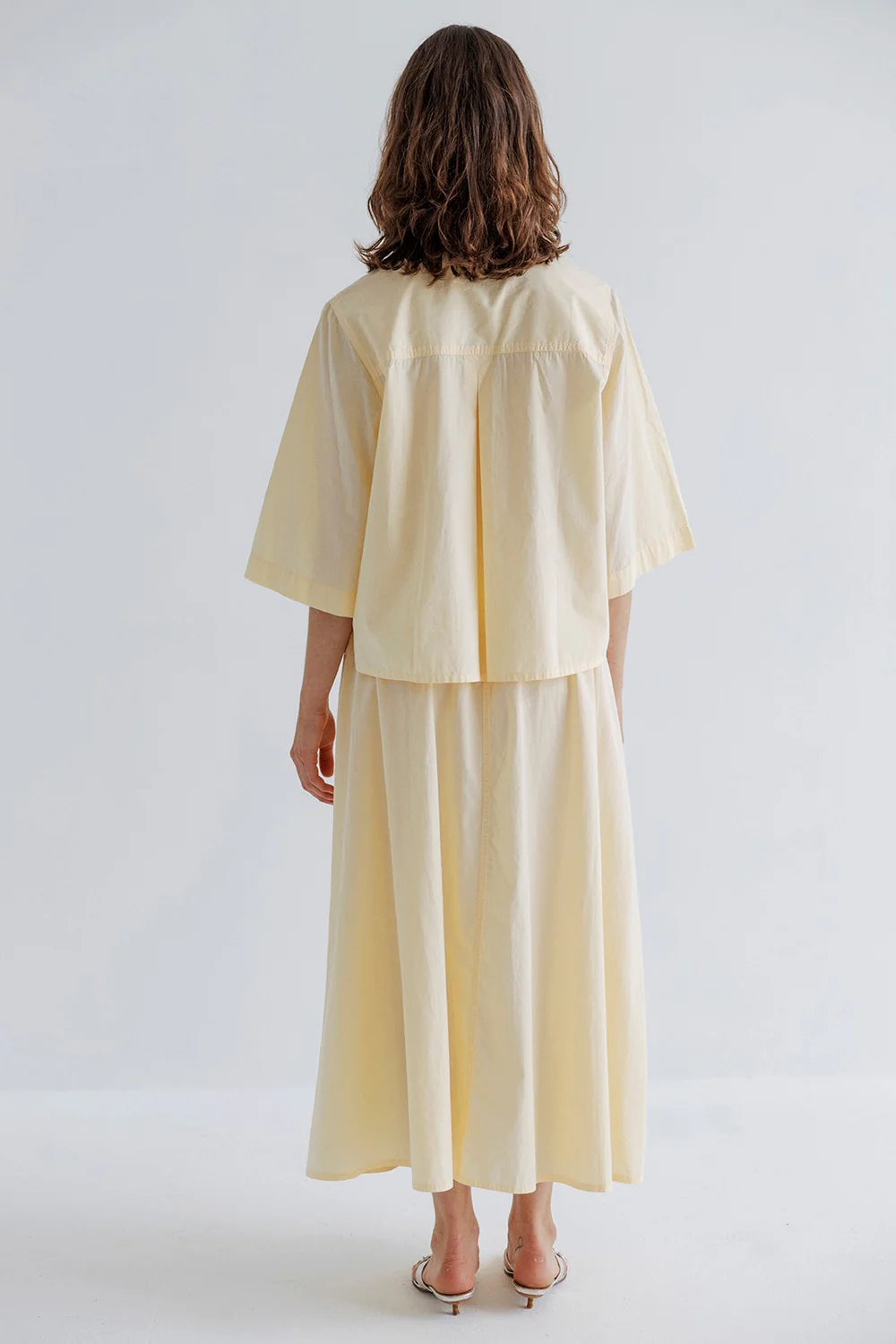Hailey Cotton Skirt with Pockets Butter