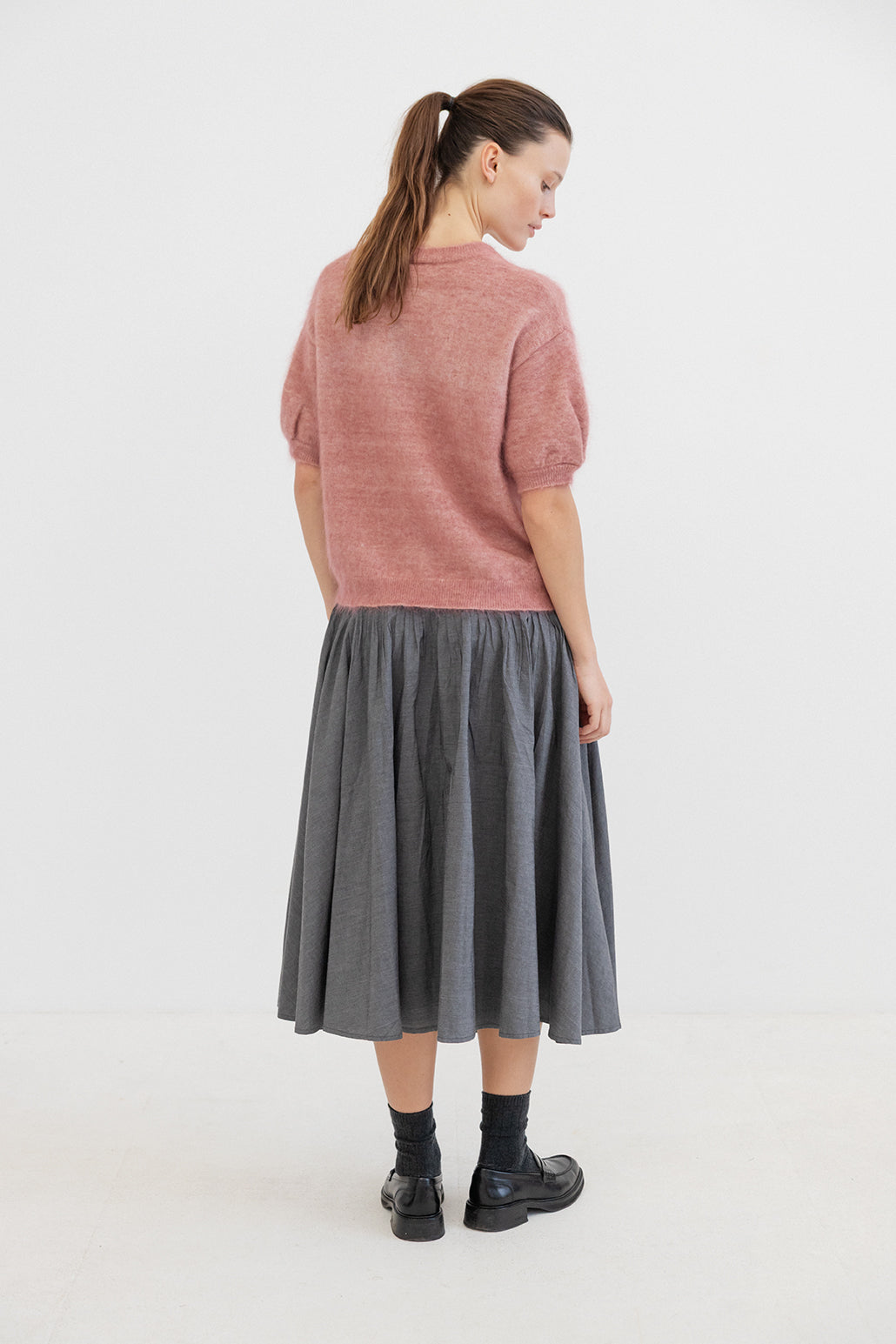 Billie Short Sleeved Jumper Old Rose
