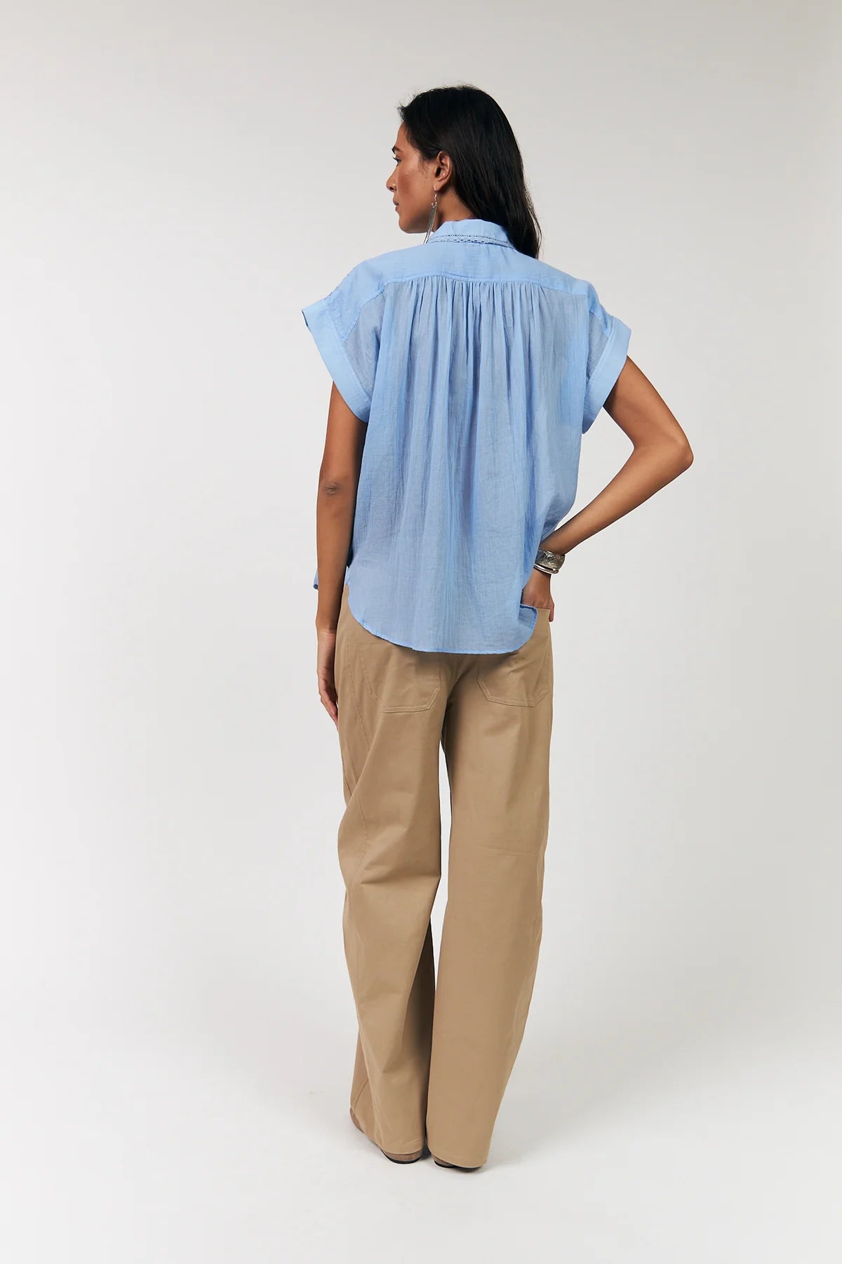 BadaLL Short Sleeved Lightweight Shirt Blue