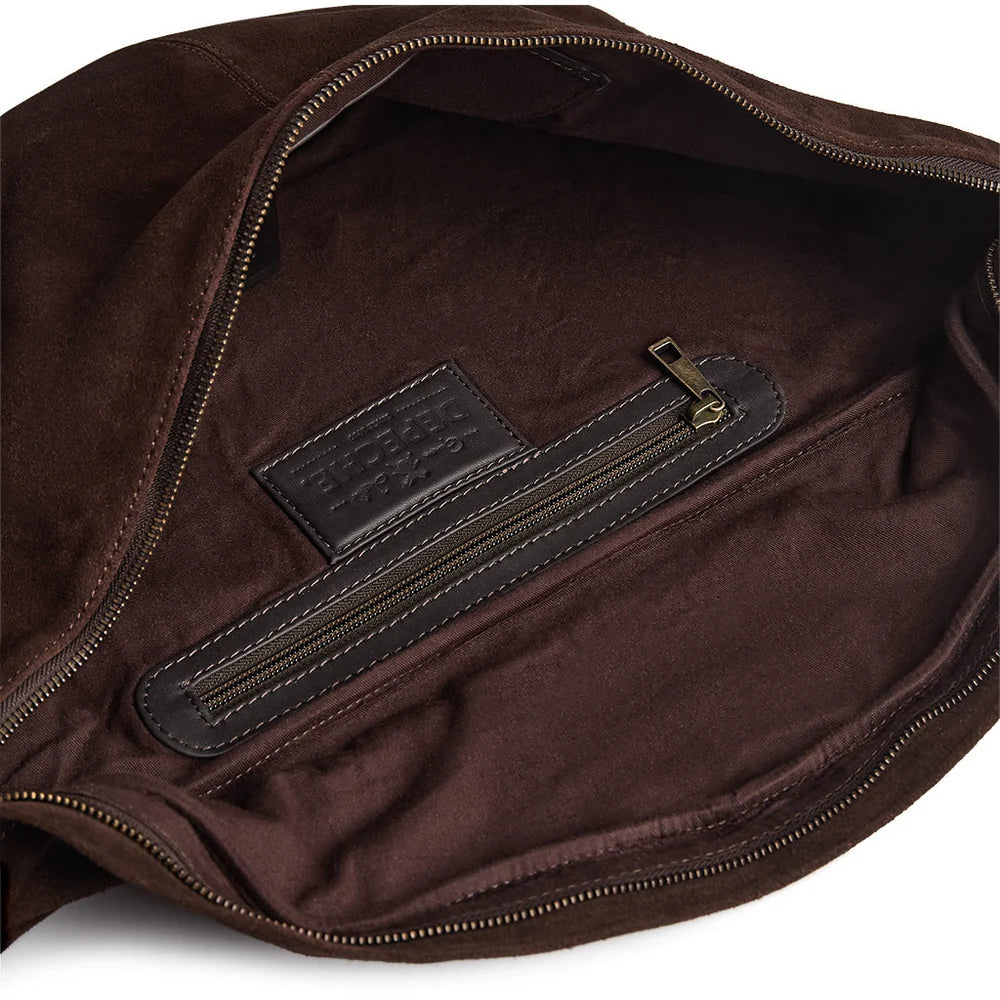 17366 - Bilbao Suede Bumbag Chocolate