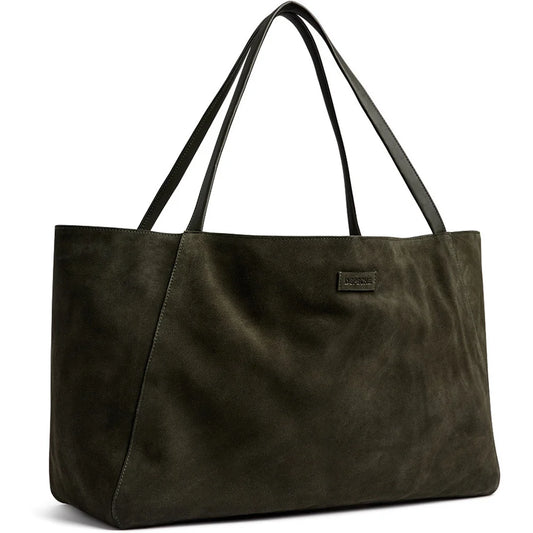 16982 Bilbao leather & suede shopper bag Army Green