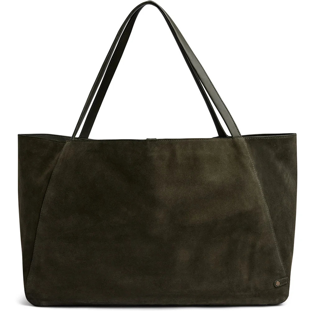 16982 Bilbao leather & suede shopper bag Army Green