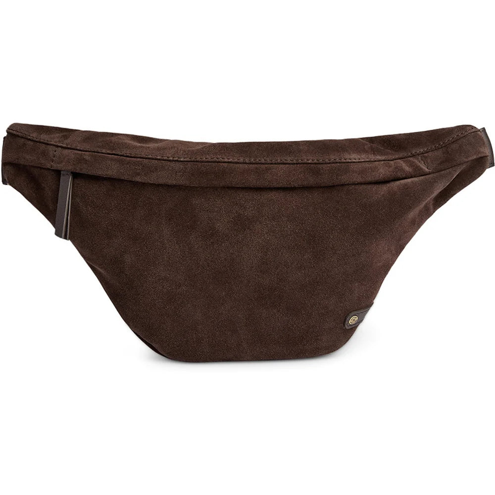 16618 - Beautiful Suede Bumbag  Chocolate