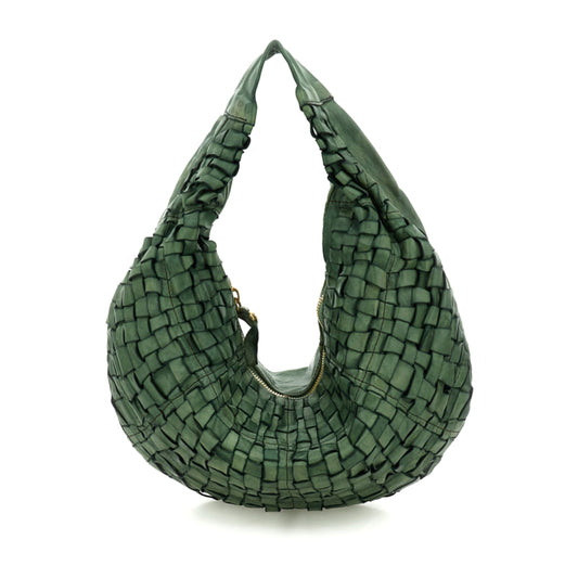 Campomaggi Marisa Woven Shoulder Bag Lake