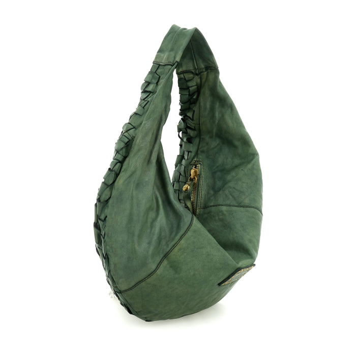 Campomaggi Marisa Woven Shoulder Bag Lake