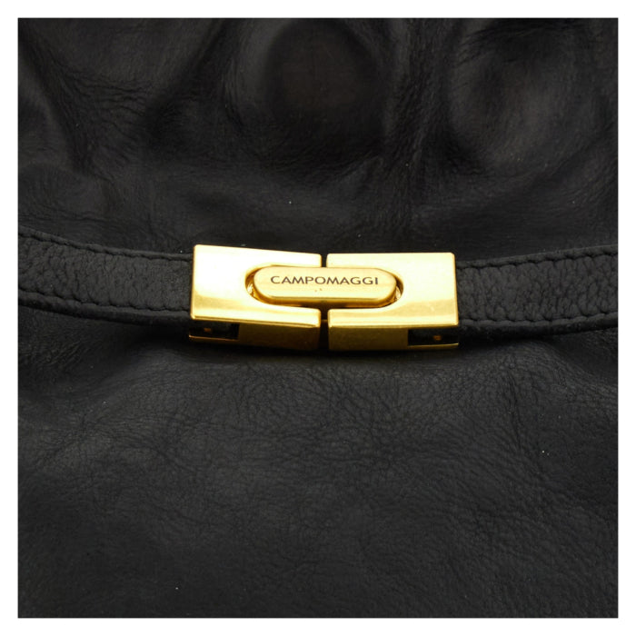 Campomaggi Ada Large Statement Leather Bag Black