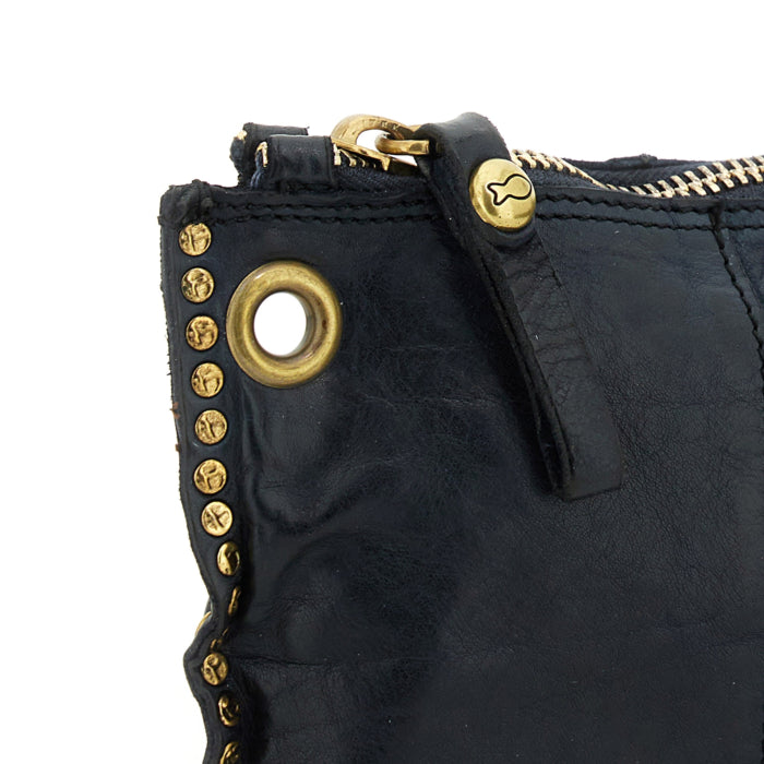 Campomaggi Gabriella Envelope Clutch Hand Bag Blue