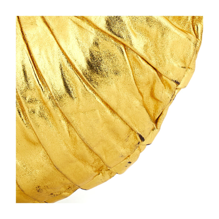 Campomaggi Luna "Croissant" Pleated Handbag Gold