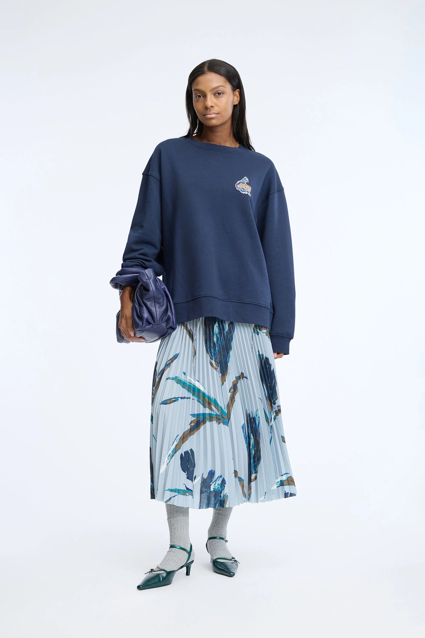 Charming Pleated Midi Skirt