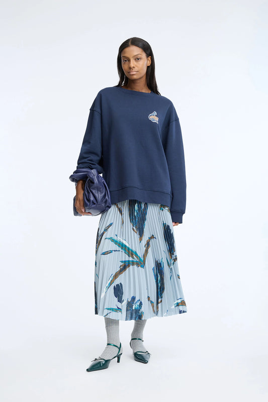 Charming Pleated Midi Skirt