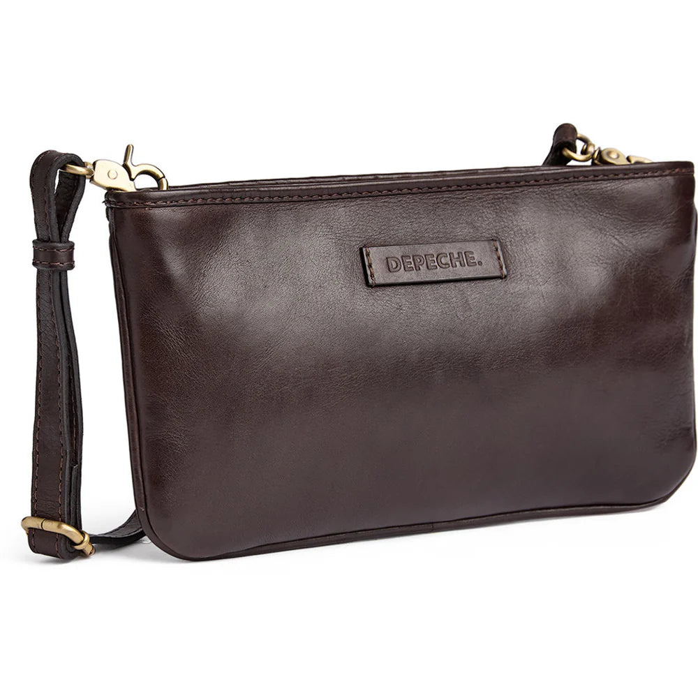 17092 - Sofya Woven Leather Clutch