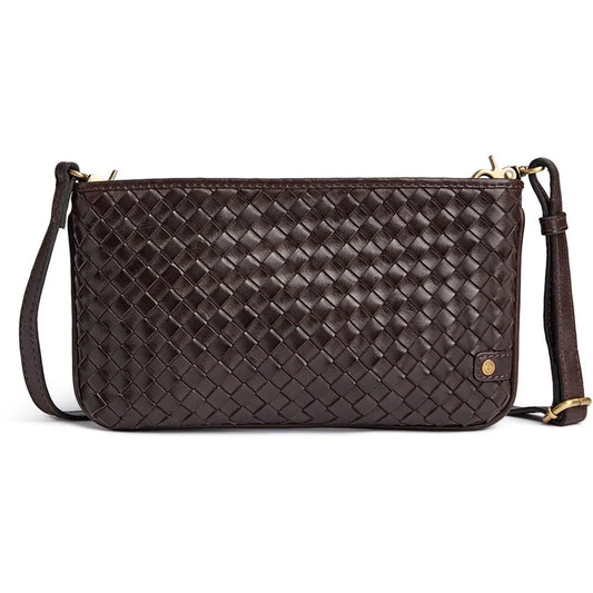 17092 - Sofya Woven Leather Clutch