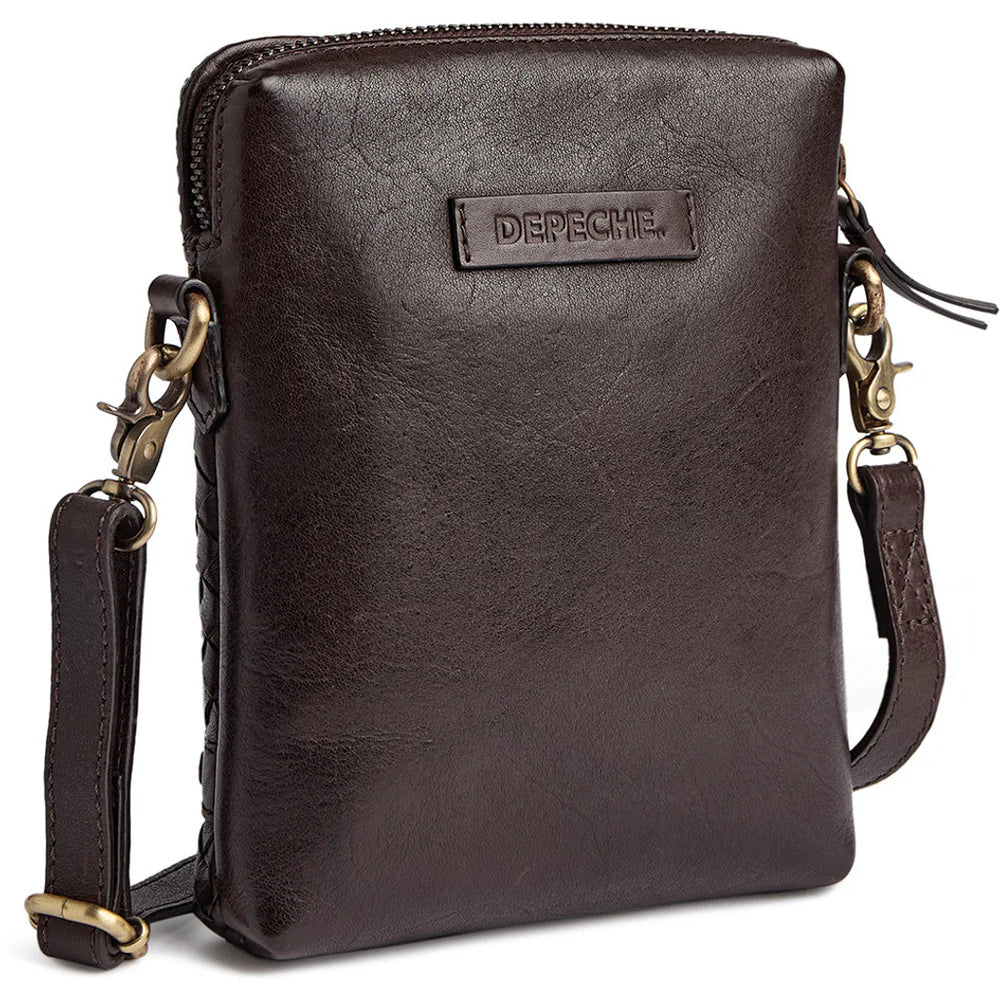 17096 - Sofya Mobile Bag Dark Brown