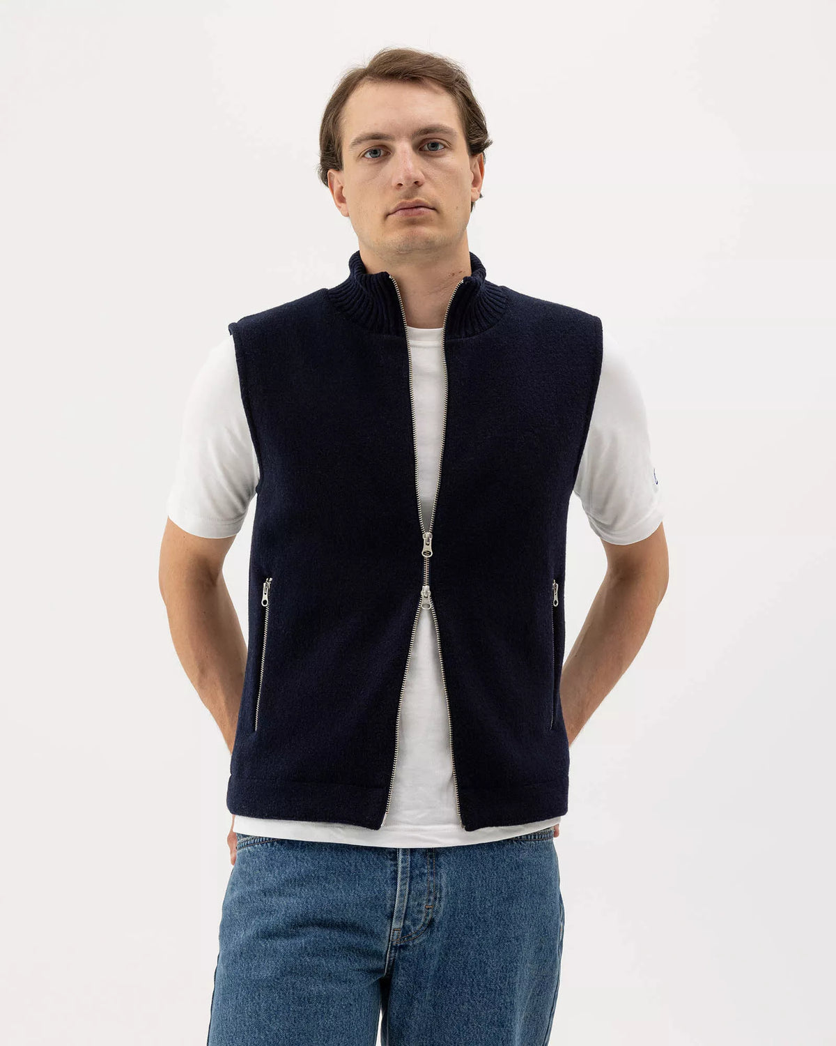 Mens - Fred Windproof Vest Navy