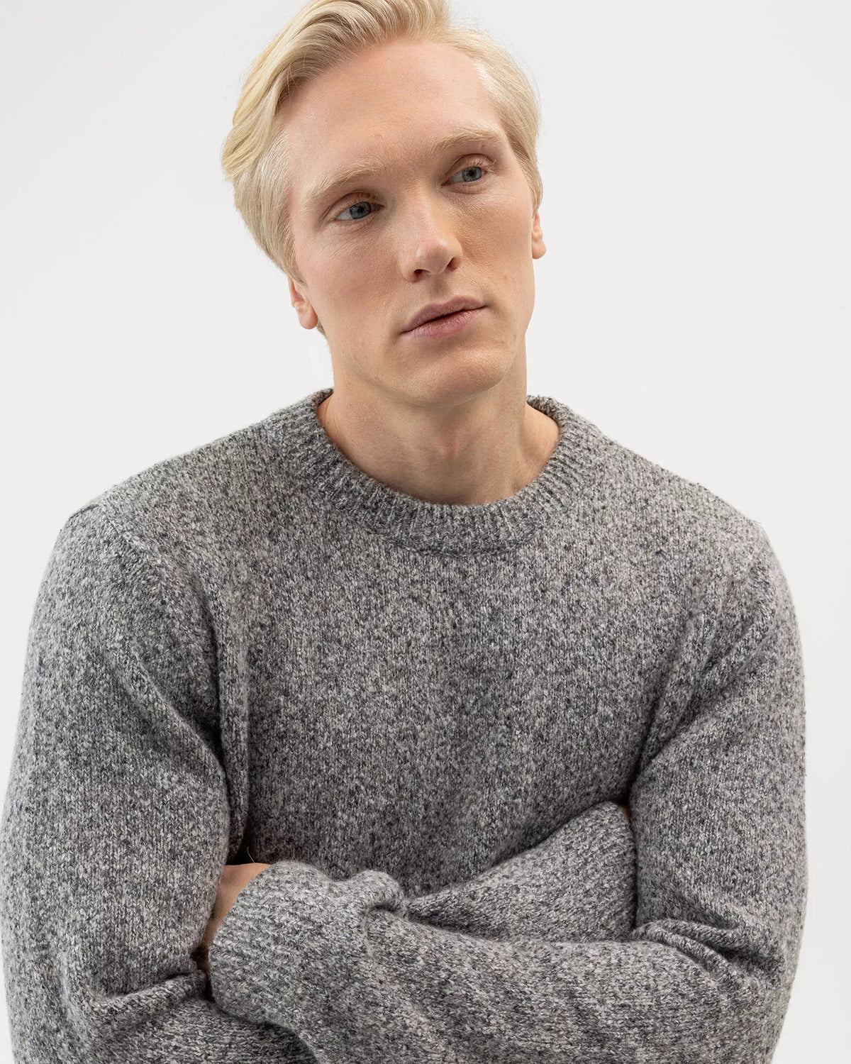 Mens - Liam Crew Neck  Cotton Mix Jumper