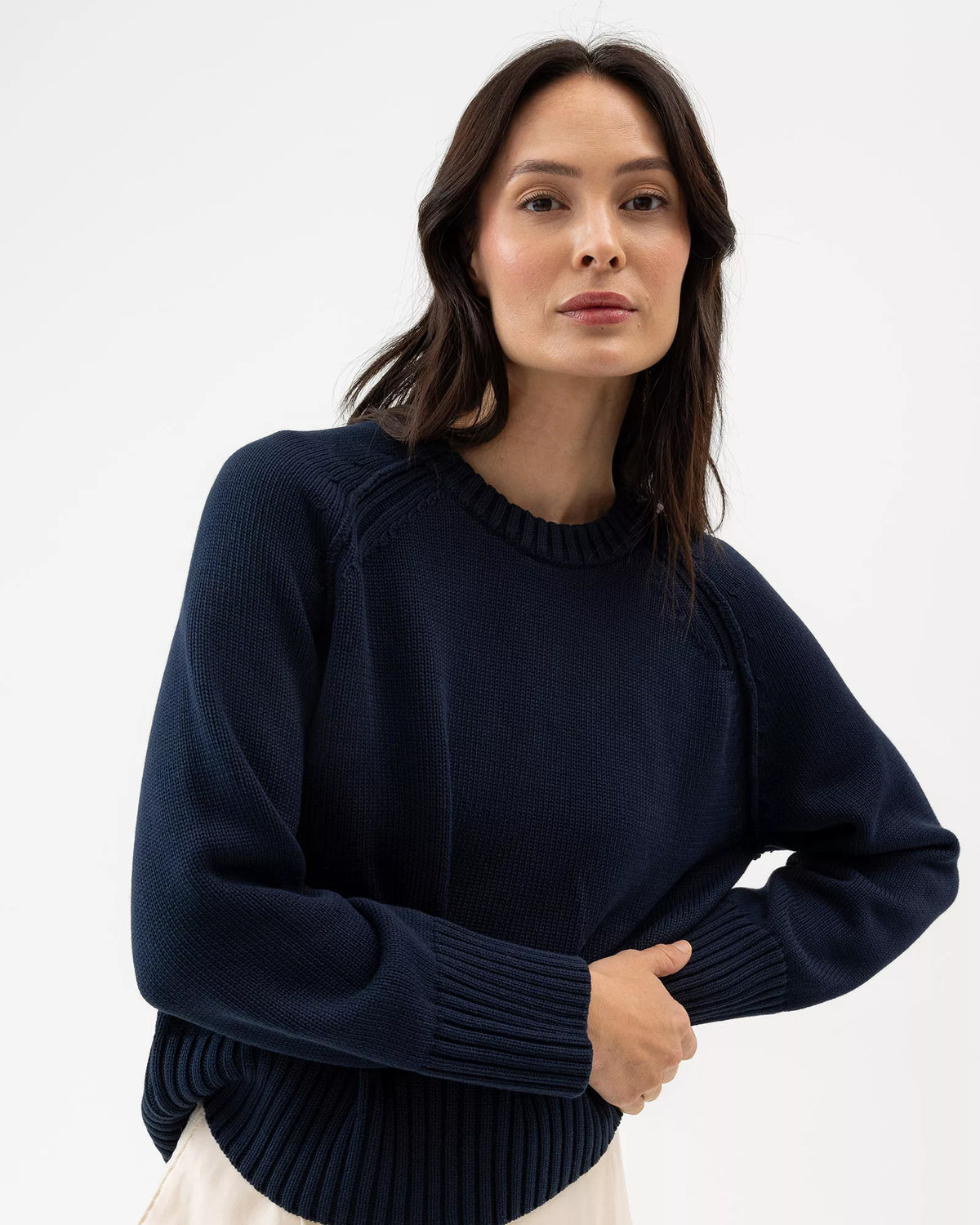Meg Cotton Crew Neck Jumper