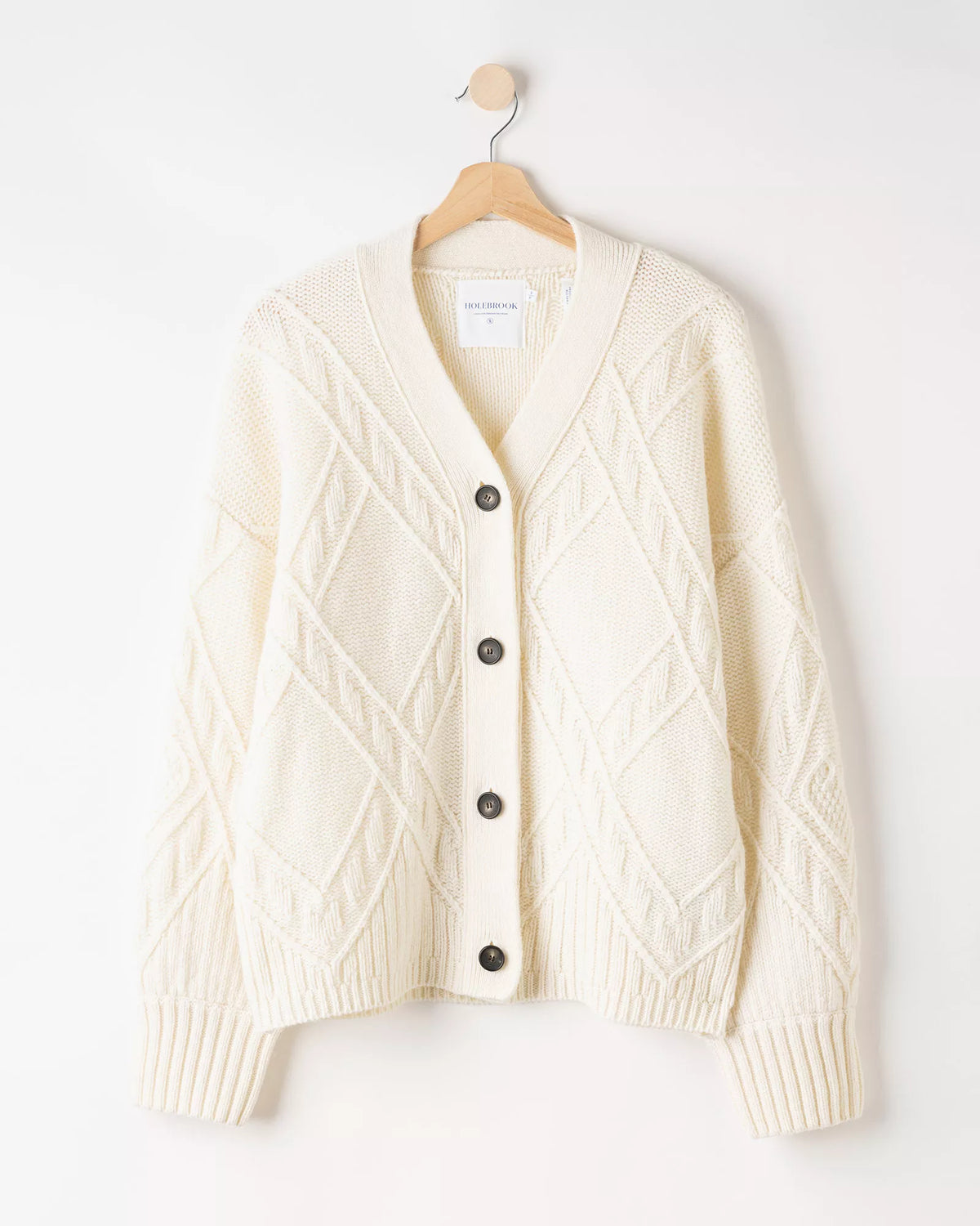 Nadira Structured Cardigan Off White