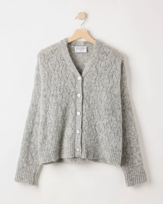 Tindra Cardigan Grey Melange