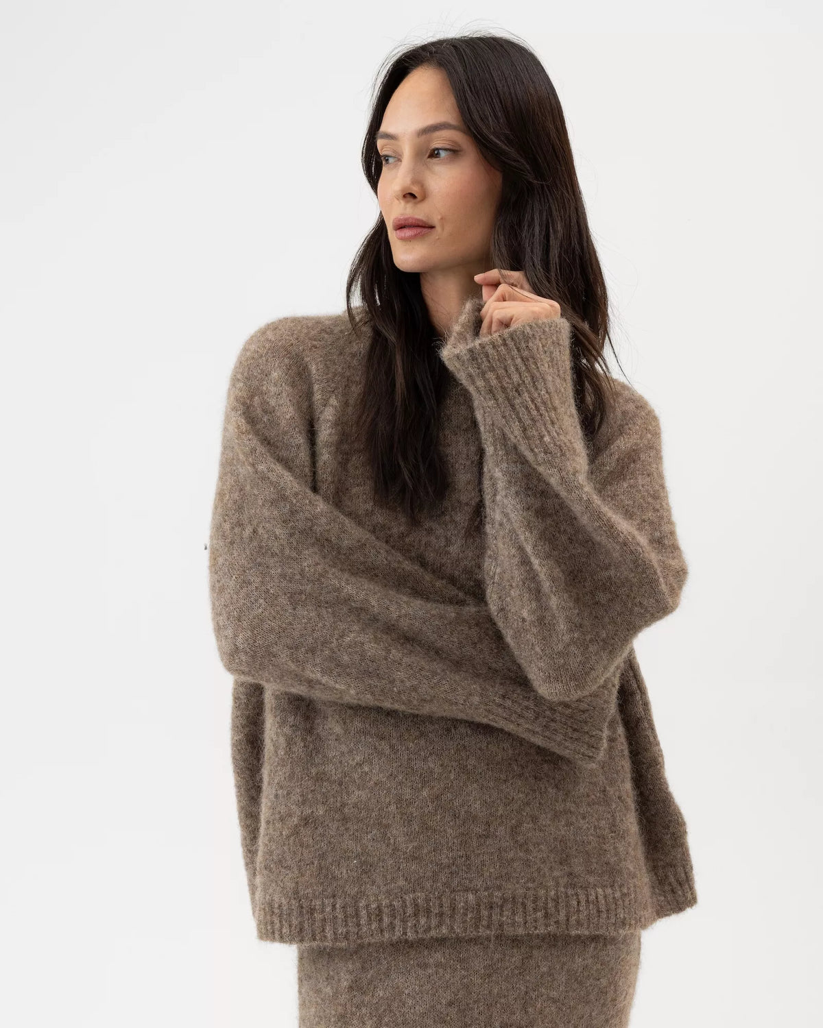 Tindra Mohair Jumper Taupe
