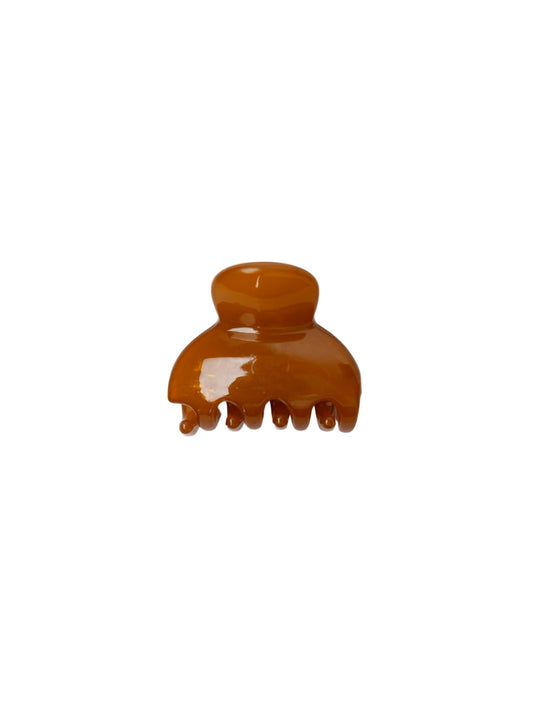 BCVale Small Hair Claw Wine/Mustard/Amber