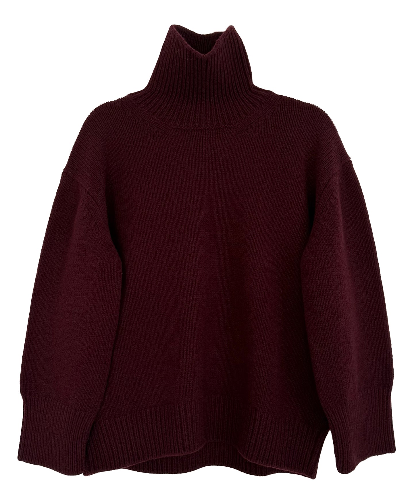 LR-PERLE 3 Knitted Pullover Dark Brown/Bordeaux
