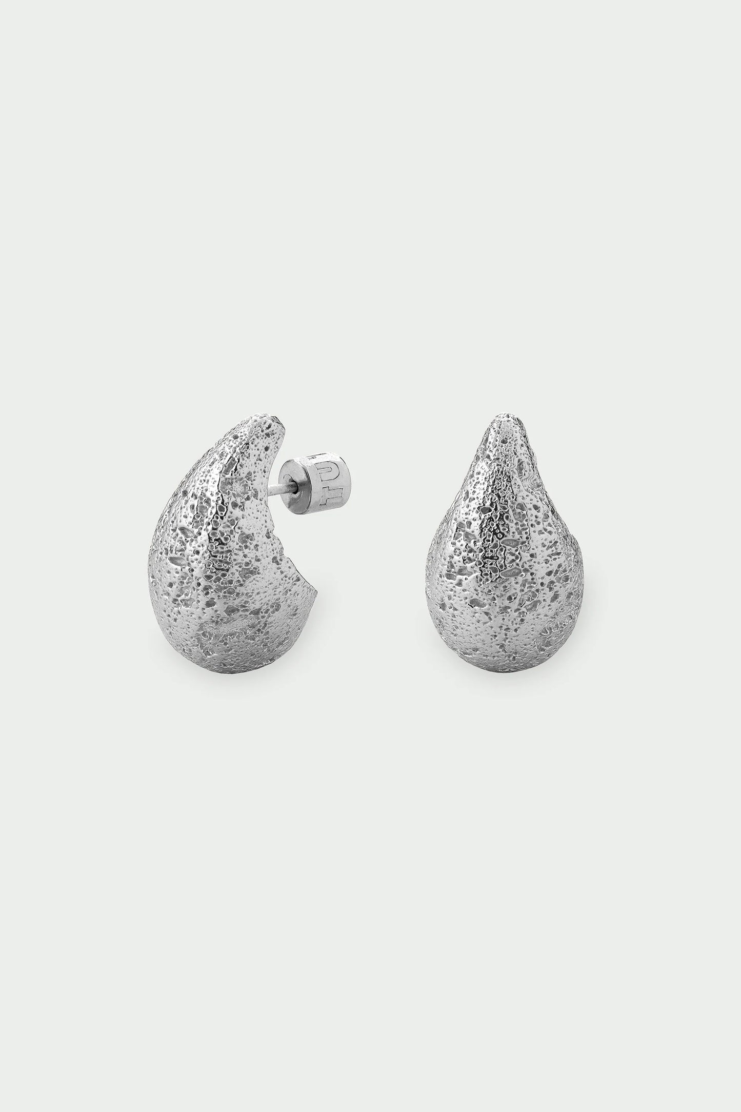 Dome Earrings - Textured Dome Earrings, Gold/Silver