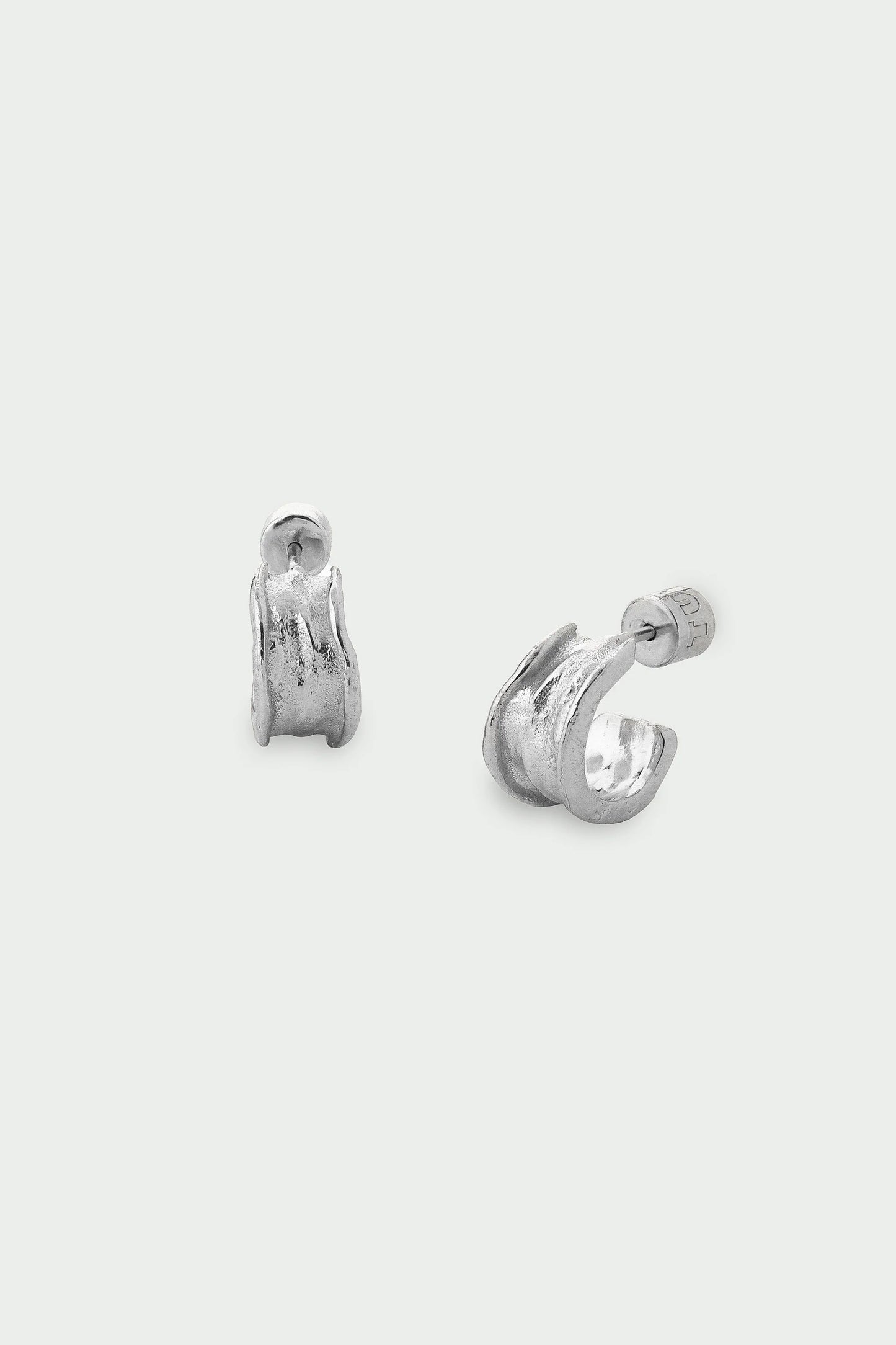 Driftline Earrings - Coastal Medium Huggie Hoops, Gold/Silver