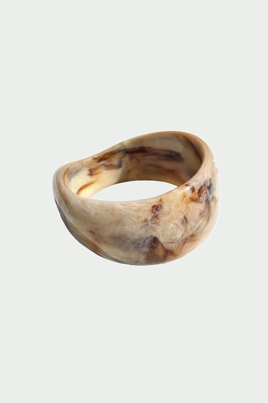 Evolve Resin Bangle, Amber