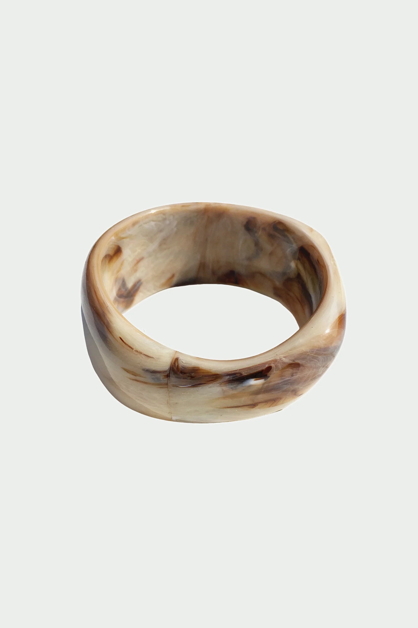 Evolve Resin Bangle, Amber