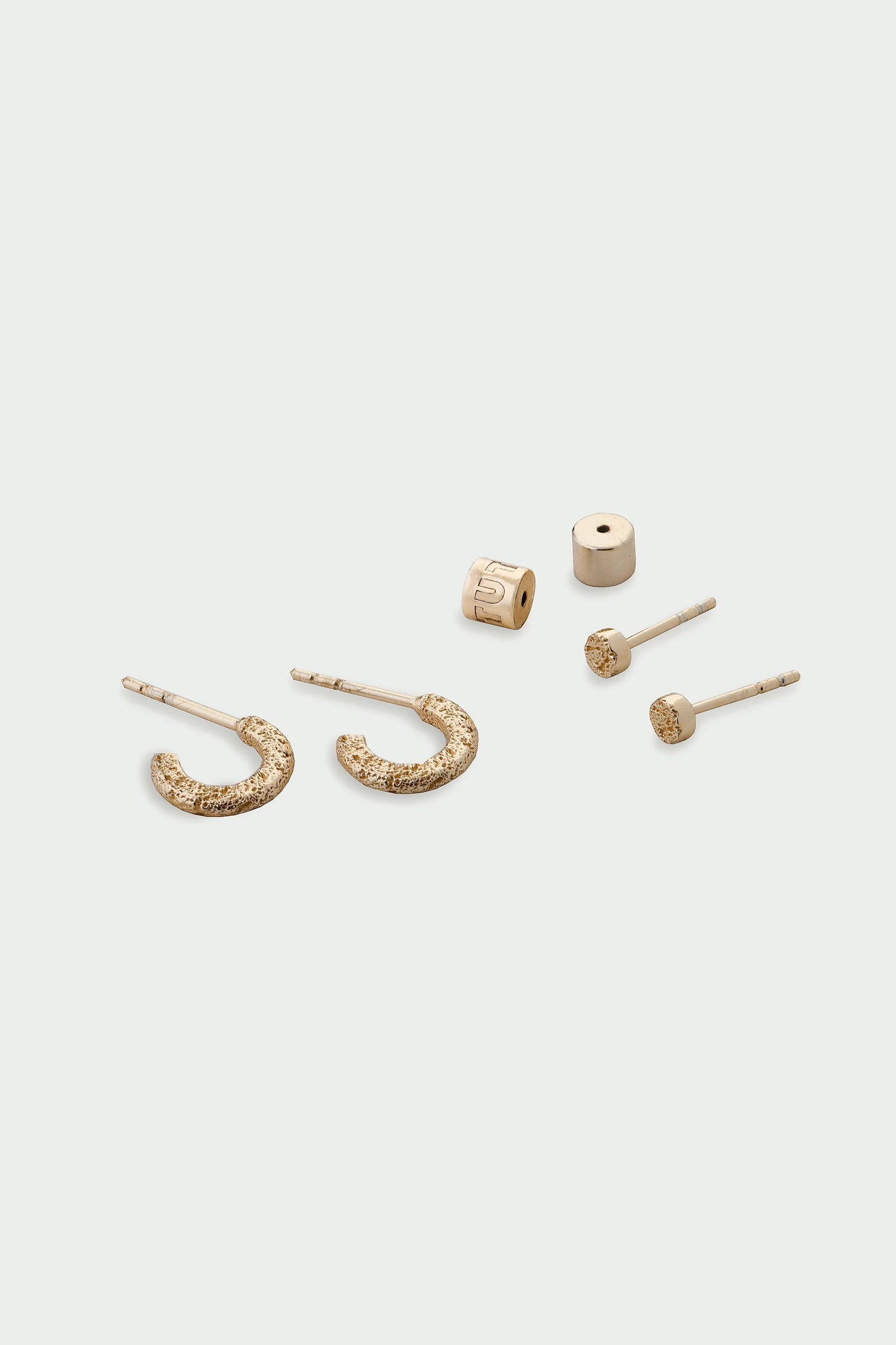Quest Earring Set - Set of Two Layering Earrings, Silver/Gold