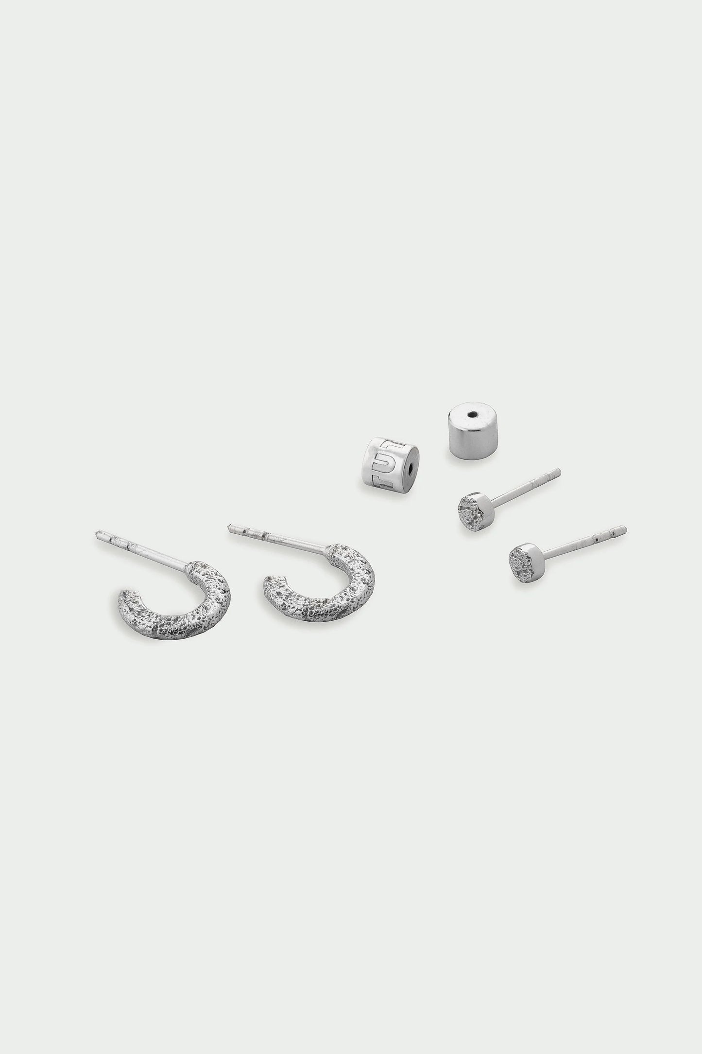 Quest Earring Set - Set of Two Layering Earrings, Silver/Gold