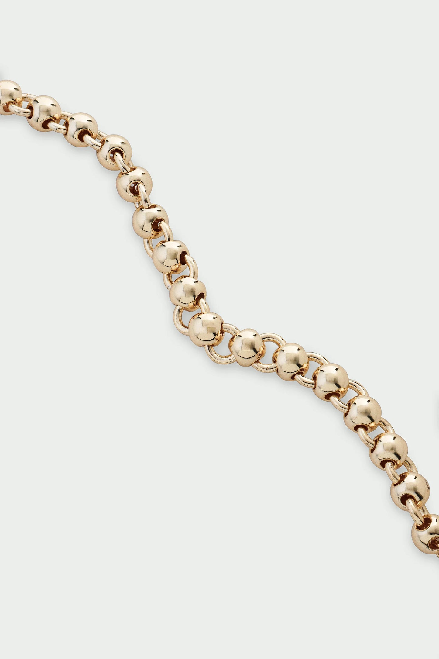 Sphera Bracelet BR712G - Solid Bead Link Bracelet, Gold
