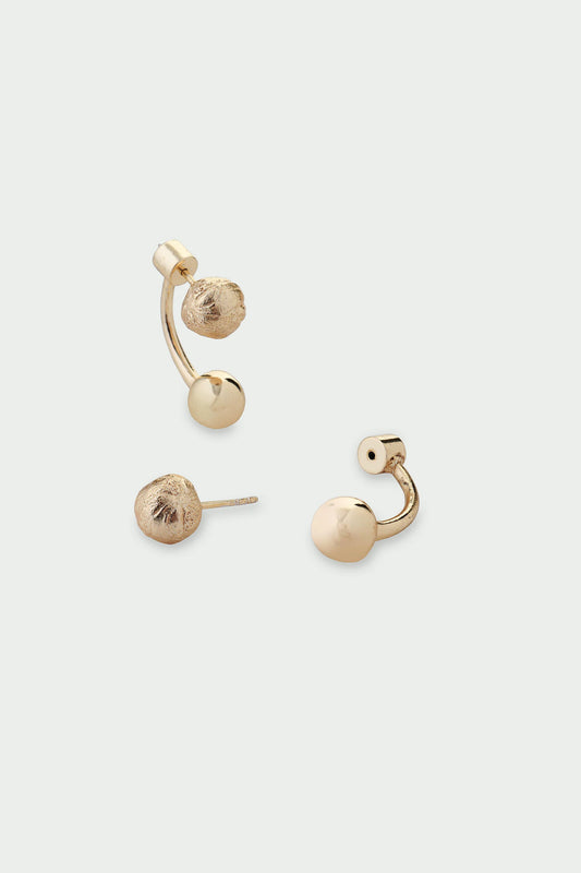 Tideform Earrings - Ball Drop Earrings, Gold