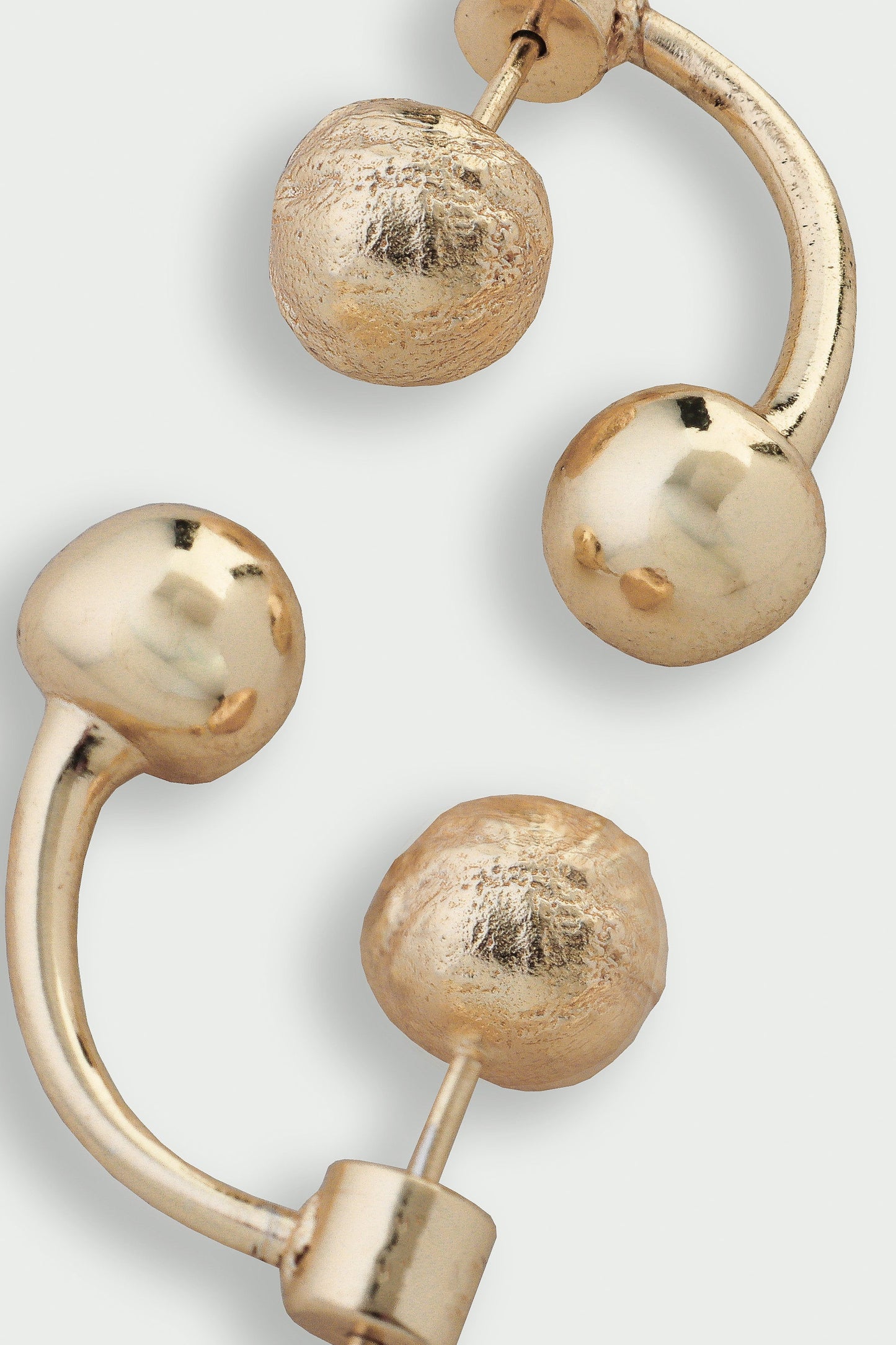 Tideform Earrings - Ball Drop Earrings, Gold